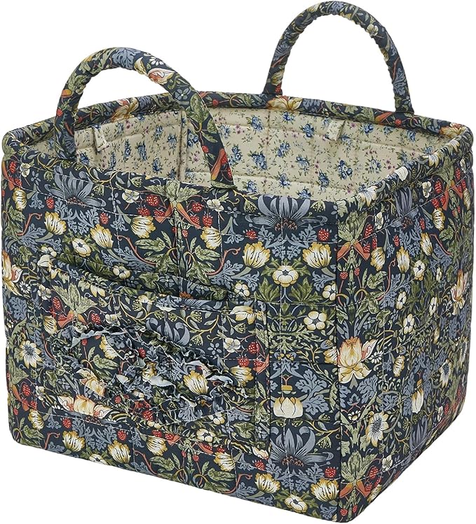 Quilted Fabric Storage Baskets by Unknown