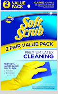Soft Scrub Yellow Reusable Latex Household Glove by SoftScrub