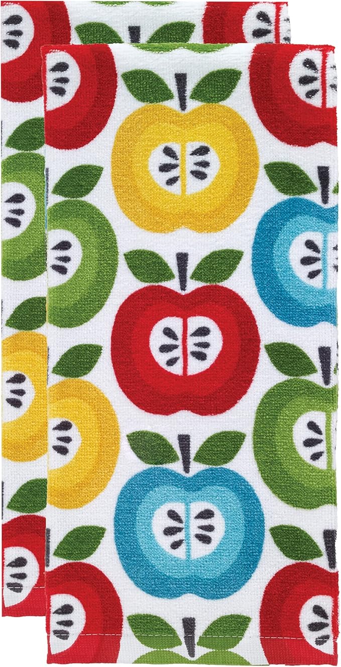 T-Fal Fiber Reactive Print Kitchen Towels: Highly Absorbent, Super Soft - Image 2