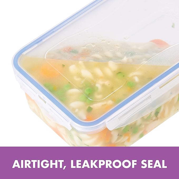 LOCK & LOCK Easy Essentials Food Storage Container Set, 4-Piece -Clear - Image 5
