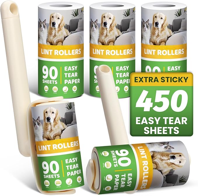 Lint Roller 2-in-1 Rotatable Handle Pet Hair Remover by Unknown