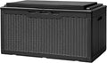 Devoko 100 Gallon Deck Box, Waterproof Outdoor Storage Box with Cushion (Black) by DEVOKO