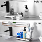 Wipe-Free Sink Organizer with Drying Stone, Instant Dry Sink Caddy Organizers - Image 7