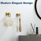 Towel Hooks for Bathrooms, Brushed Gold Towel Hook for Kitchen Bathroom - Image 3