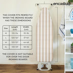 Encasa XO Ironing Board Cover and Pad 54"x18" - 4mm Felt X-Large Iron Board - Image 5