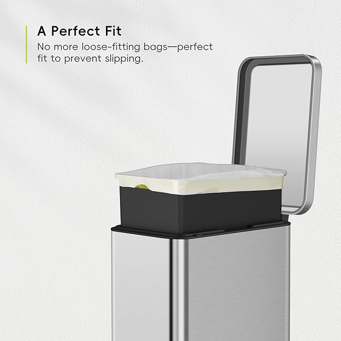 EKO 1.6 Gallon / 3-6 Liter, Extra-Strong Unscented Garbage Bags, Easy-Dispense - Image 2