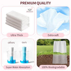 Soft Dry Wipe 10 Pack, Face Tissues, Lint Free Facial Cleansing Towels - Image 5