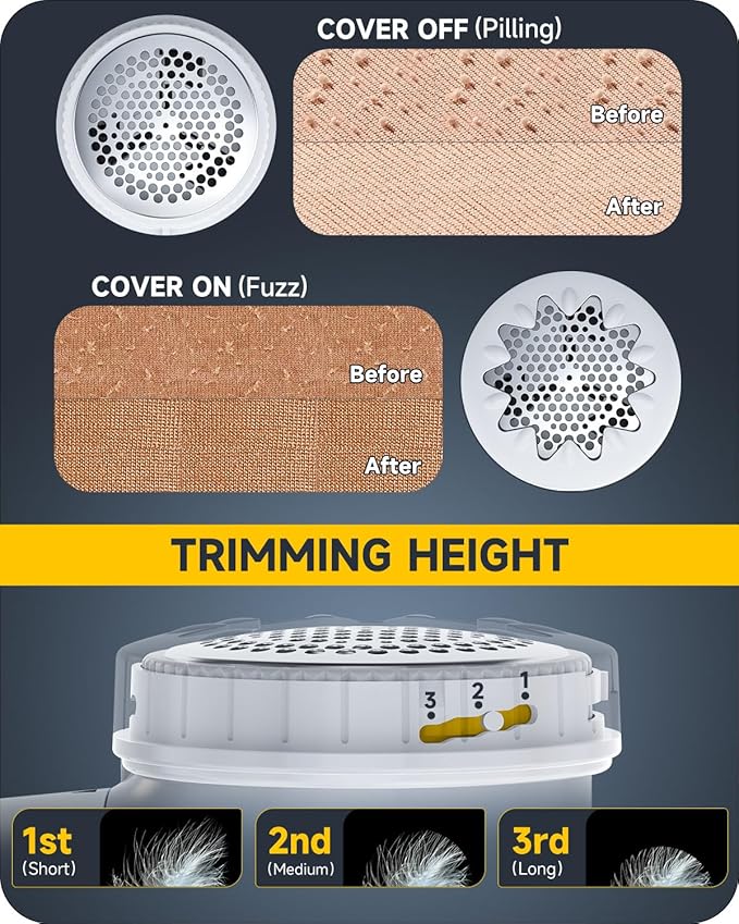 Fabric Shaver Lint Remover, Sweater Shaver to Remove Pilling, Lint Shaver - Image 3