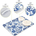 Blue White Porcelain Peony Dish Drying Mat - Image 4