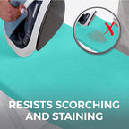 HOME GENIE Ironing Board Cover, Extra Thick Padding, Scorch Resistant Silicone - Image 3