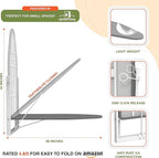 Xabitat Wall Mounted Ironing Board, 36.2" X 12.2" Compact Mount Fold Down Iron - Image 4