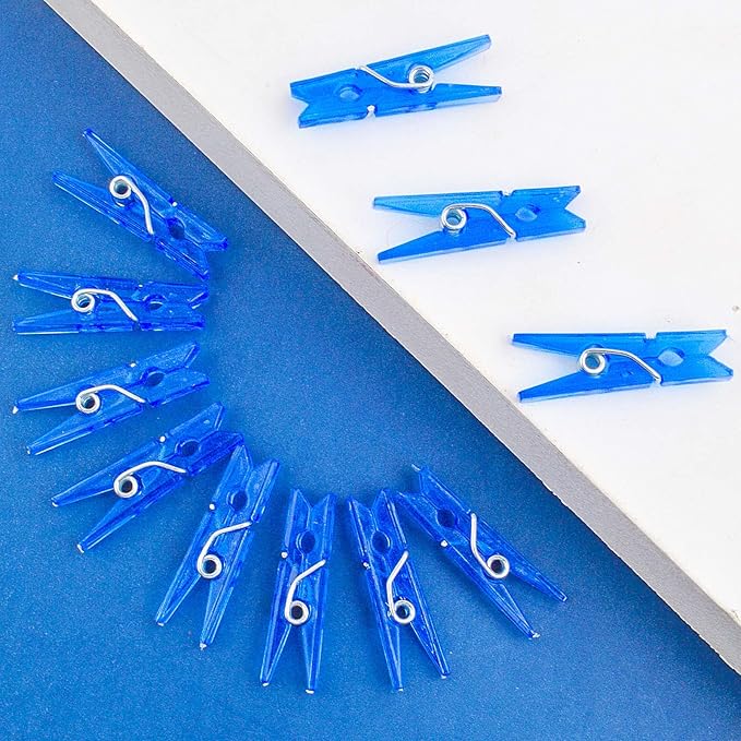 Aylifu 200pcs Transparent Plastic Clothespins Mini Multi-Functional Clips Peg - Image 7