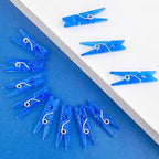 Aylifu 200pcs Transparent Plastic Clothespins Mini Multi-Functional Clips Peg - Image 7