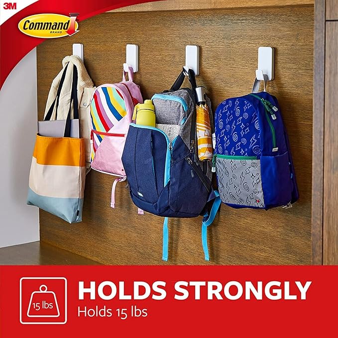 Command 15 Lb XL Heavyweight Wall Hook, Damage Free Hanging Wall Hook - Image 6