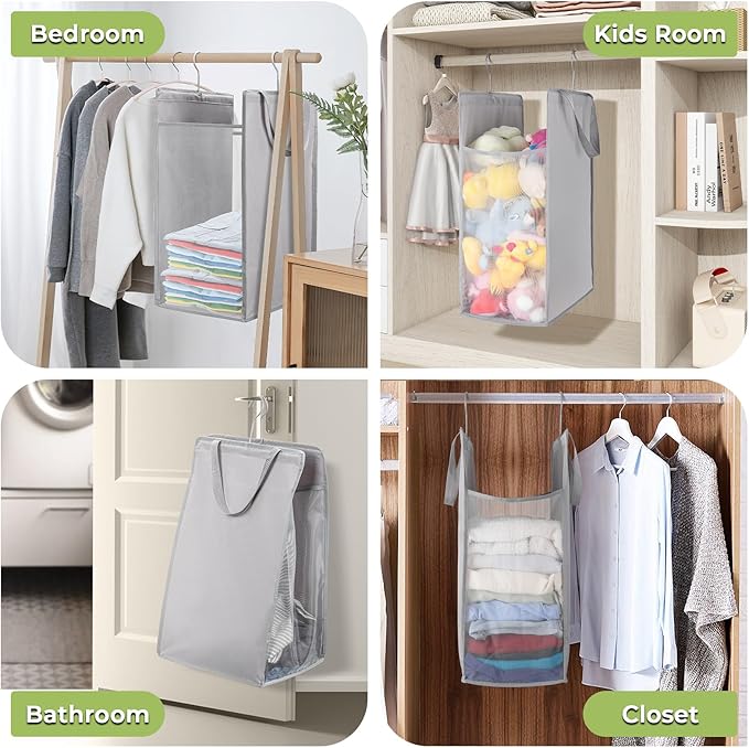 FENTEC Fentec Hanging Laundry Hamper, Hanging Laundry Basket, Slim Laundry - Image 7