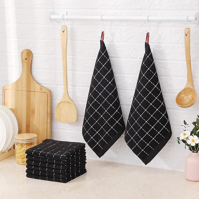 Mordimy 100% Cotton Terrycloth Kitchen Towels and Dishcloths Sets, Soft and - Image 7