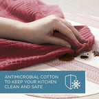 Town & Country Basics Basketweave Antimicrobial Terrycloth Kitchen Towel 4-Pack - Image 5