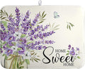 Spring Lavender Floral Dish Drying Mats Spring Summer Dish Mat Purple Flowers by farg