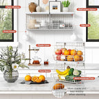 Wall Mount Bathroom Storage Basket, Fruit Produce and Vegetable Baskets - Image 6