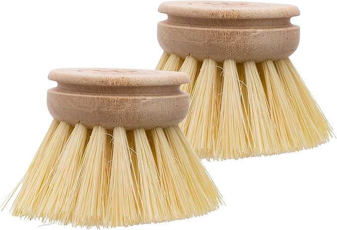REDECKER Replacement Head for Dish Brush, 1-5/8-inch, 100% Natural Tampico by Redecker