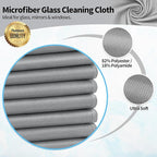 HOMERHYME Microfiber Cleaning Cloth, 12 Pack Window Glasses Cleaning Cloth - Image 2