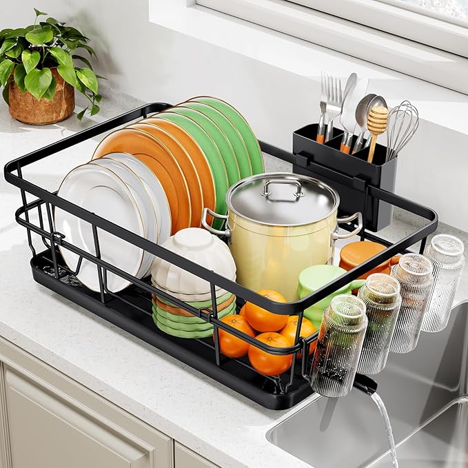 TOOLF Large Dish Drying Rack for Kitchen Counter, Kitchen Dish Racks by TOOLF