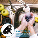 KONE Black Sink Basket Strainer Drain Stopper, 2 Pack Stainless Steel Matte - Image 6