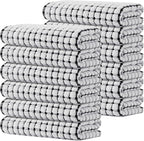 Kitinjoy Cotton 12 Pack Terry Kitchen Towels, 16 x 25 Inches Super Soft and by Kitinjoy
