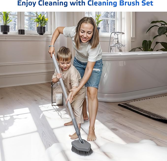 DSV Standard Tile Tub Scrubber Brush Shower Scrubber - Image 7