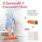 THREAD SPREAD Kitchen Dish Towels, 100% Cotton Salsa Towels, Highly Absorbent - Image 5