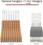 60 Pack Heavy Duty Plastic Hangers, Non Slip Clothes Hangers - Image 6