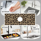 Absorbent Splash Guard Mat for Kitchen Sink, 15×5.5 Inch Cute Fast Drying Drip - Image 4