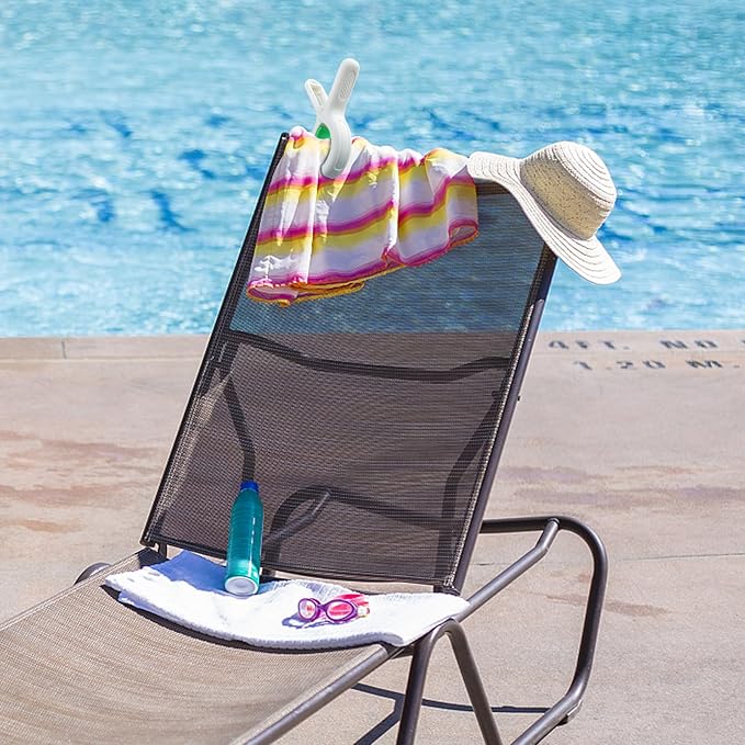 Beach Towel Clips for Beach Chairs Cruise, Strong Grip Clothes Pins Non-Slip - Image 6