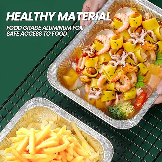 YLT WAX 9x13 Disposable Aluminum Foil Pans - Image 4