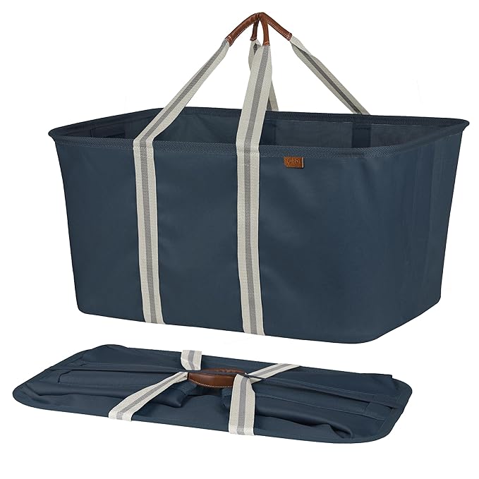 CleverMade Collapsible Laundry Tote 2-Pack – Foldable Carry-All Storage Bin - Image 7