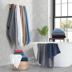 Casa Platino 100% Cotton Bathroom Towels Set – 24 Pc Family Pack – Soft & - Image 8