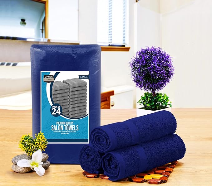 Utopia Towels, Salon Towel, Not Bleach Proof, 16 by 27 Inches, Highly Absorbent - Image 2