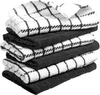 Bumble Premium Cotton Dish Cloths 12" x 12"| Black Design | 405 GSM | Highly - Image 6
