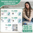 Cozy Essential Travel Vacuum Storage Bags - Image 4