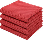 Homaxy 100% Cotton Waffle Weave Kitchen Dish Towels, Ultra Soft Absorbent Quick by Homaxy