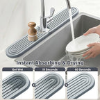 2 Set/4PCS Faucet Mat for Kitchen Sink Splash Guard Faucet Mat Absorbent - Image 3