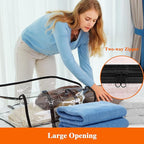 Vieshful 7 Pack Clear Comforter Storage Bag, 60L Clothes Storage Bag - Image 4