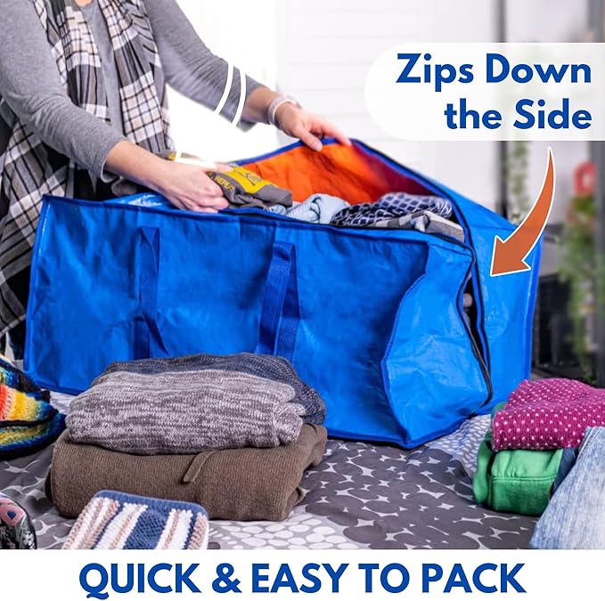 Creative Green Life Extra Large Moving Bags and Clothing Storage Bins - Image 6