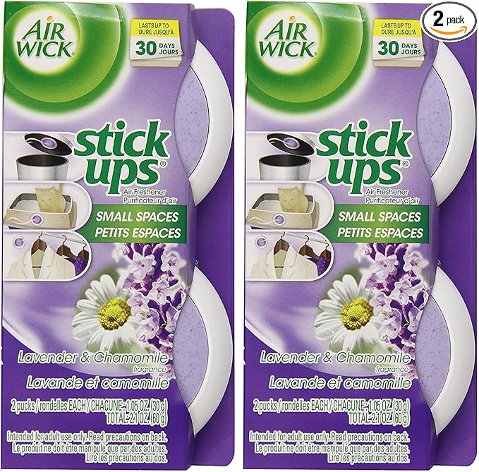 Air Wick Stick Ups Air Freshener, Lavender & Chamomile | 2-Count | Pack of 2 by AirWick
