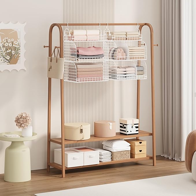 SWTYMIKI Hanging Closet Organizer Storage - Image 2