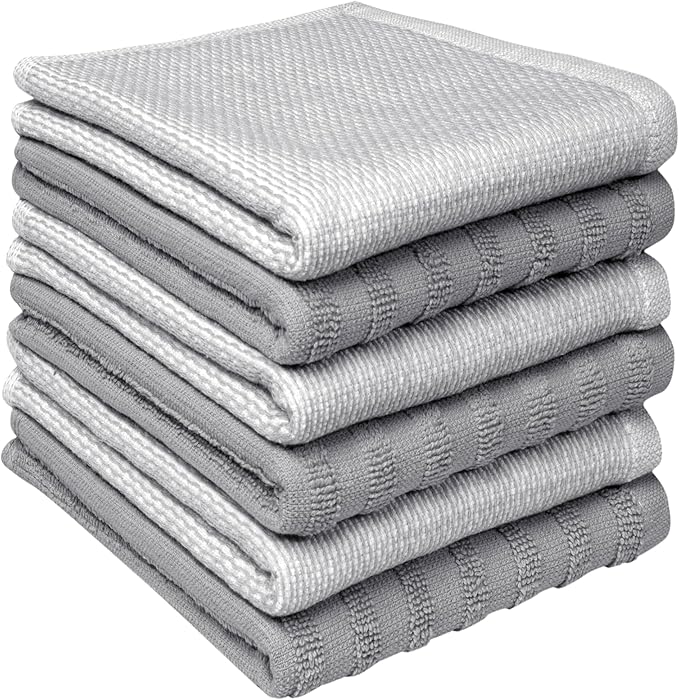 Bumble Premium Dish Cloths 13"x13" | 100% Natural Ring Spun Cotton | 400 GSM | by BumbleTowels