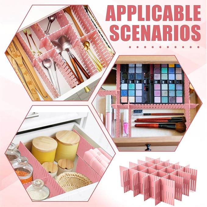 Blosssound 15 Pcs 5.12 Tall Drawer Divider Adjustable Drawer Organizer DIY - Image 6