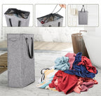 Odonata Slim Laundry Hamper Handles Collapsible Laundry Basket Thin Dirty - Image 7