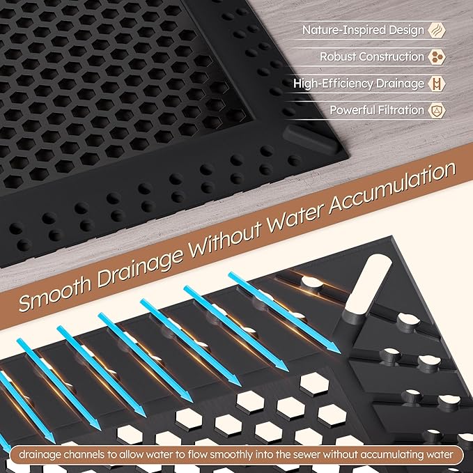 Not Moving Shower Drain Hair Catcher, Effective Hair Catcher Shower Drain - Image 4