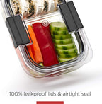 Rubbermaid Brilliance Meal Prep Containers, 2-Compartment Food Storage - Image 5